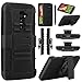 LG G2 Case, [Kick-Stand Holster Belt Clip ] Case for LG G2, EC™ Rugged Hybrid Impact Heavy Duty Hard Rubber Cover Case for LG G2 With Belt Swivel Clip Holster + Screen Protector and Stylus(AT&T D800, T-Mobile D801,Global D802) (Black/Black)