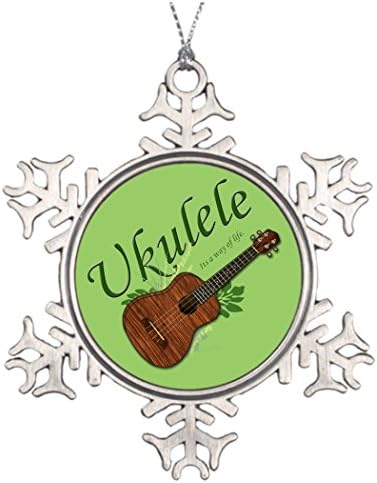 Xmas Trees Decorated Its A Way Of Life Snowman Snowflake Ornament Uke