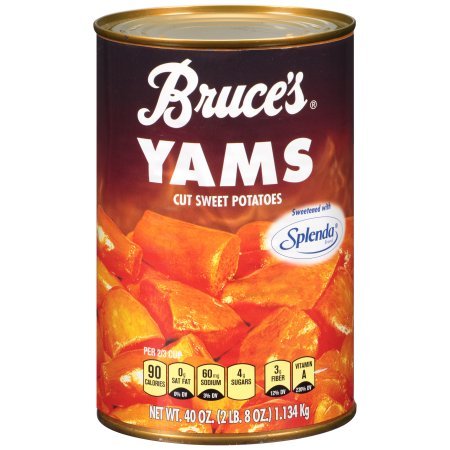 Bruce's Yams, Sweet Potatoes Sweetened with Splenda, 40 oz. can (2 Pack)