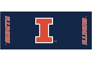 Collegiate Kwik-Covers Rectangle Plastic Table Covers, Bundle of 2 (University of Illinois, 6')