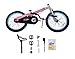 RoyalBaby Boys Girls Kids Bike 18 Inch Matte Button Bicycles with Kickstand Child Bicycle Pink