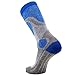 Pure Athlete Elite Ski Socks for Boys and Girls - Kids Merino Wool Youth Snowboard and Skiing Socks - Junior Warm Winter Sock (S/M, Blue)