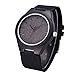 Bamboo Wooden Quartz Watch for Men Retro Leather Fashion Watches Cowhide Band Casual Creative Gifts