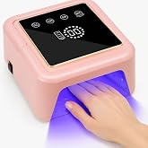108W Cordless UV LED Nail Lamp, Rechargeable Gel Nail Dryer for Gel Polish | 36-Bead Dual-Wave Nail Lamp with 9000mAh Battery, LCD, Auto Sensor, 4 Timers, Low Heat Mode &amp; Magnetic Base