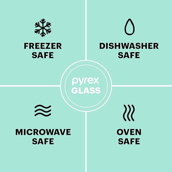 PYREX SCULPTED (3-PACK) GLASS MIXING BOWLS SET WITH PLASTIC LIDS FOR PREPPING, BAKING AND COOKING, PREHEATED OVEN, DISHWASHER, FREEZER, AND MICROWAVE SAFE