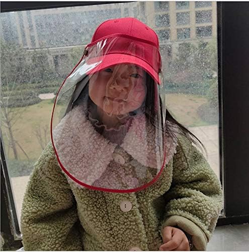 Reusable Face Shield for Kids,Protection Mask Hat Dustproof Sand Saliva Splash Protective Safety Full Face Anti-Spitting Splash UV Protection Hat Effectively Isolates Saliva Reusable Adjustable for Ou