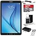 SAMSUNG Galaxy Tab E 9.6-inch 16GB Tablet PC Wi-Fi, Black Bundle with 32GB Memory Card, Cleaning Kit, 3 Stylus Pens, Travelocity in-Ear Headphone and Tablet Case