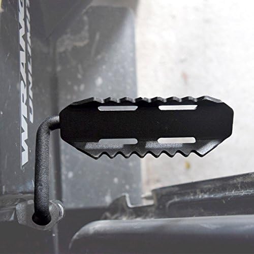 IBACP Pair Black Steel Front Foot Pegs Rest Pedal for 2007-2017 Jeep Wrangler JK Unlimited 2/4 Doors