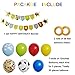 Toy Inspired Story Happy Birthday Banner Decorations Kit, Kids Birthday Party Garland Banner Toy Inspired Story Theme Balloons for Birthday 1st 2nd 3rd 4th 6th 10th Party Supplies