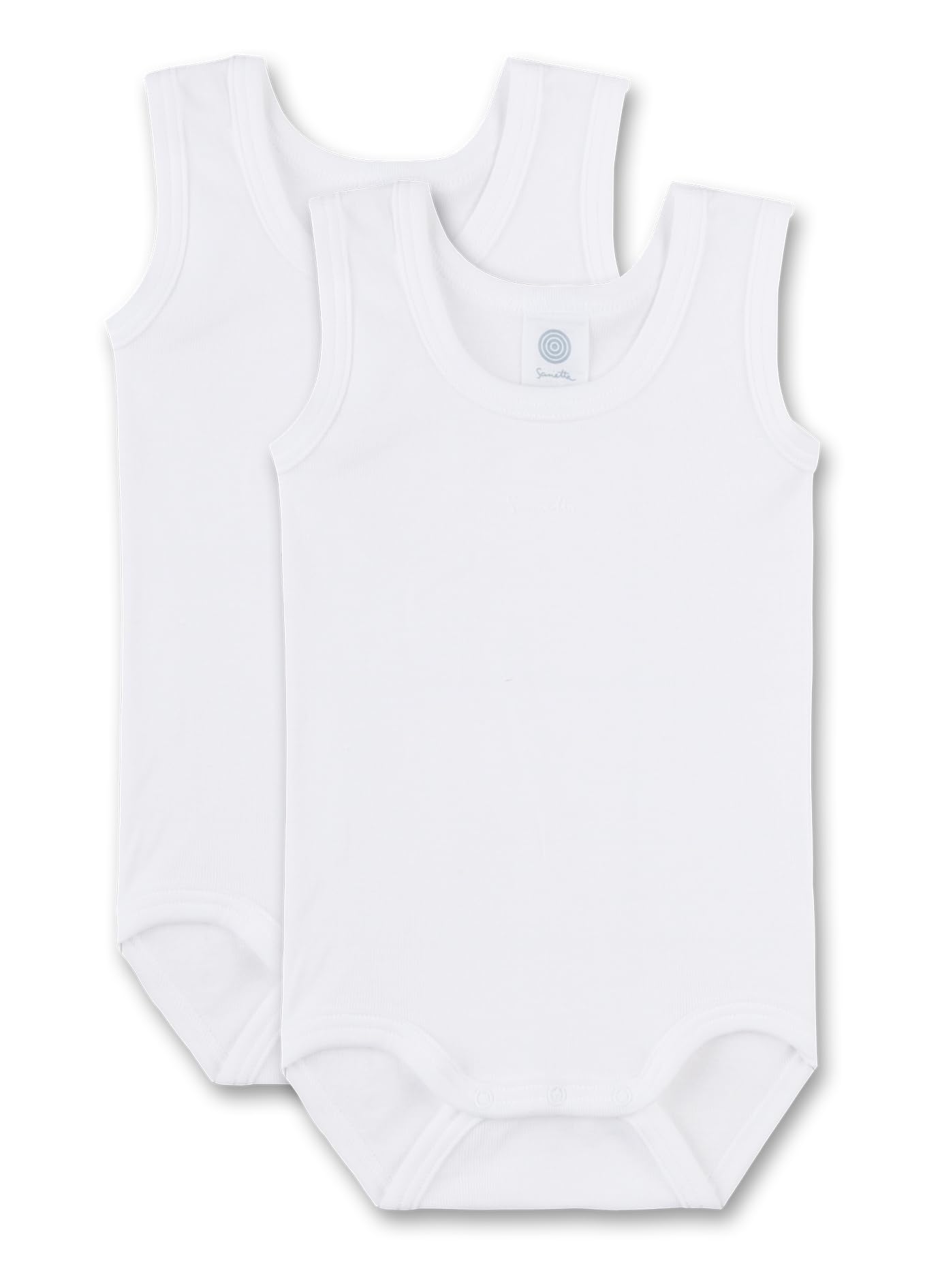 Sanetta Baby 321859 Bodysuit, White (White 10), 9-12 Months (Size: 80)