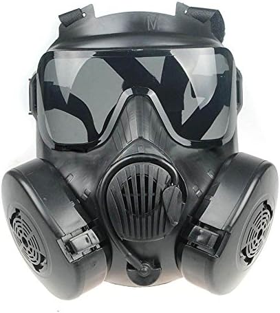 Evaric American M50 Gas Mask Double Filter Fan CS Edition Perspiration Dust Face Guard