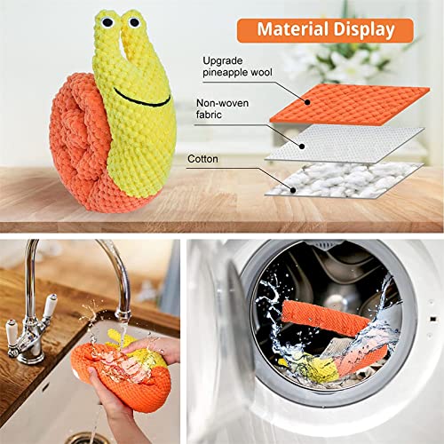 vrbabies Dog Enrichment Toys- Treat Dispensing Dog Toys, Interactive Squeaky Dog Toys Puppy Puzzle Toy for Small Medium Dog Pet Birthday, Plush Snail Dog Crinkle Chew Mental Stimulating Toy