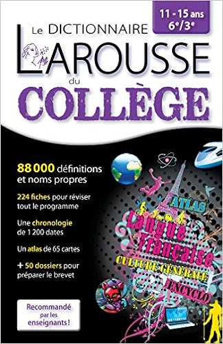 Larousse Dictionnaire Du College French Monolingual Dictionary French Edition Dictionnaires Pedagogiques Collectif Larousse 9782035907806 Amazon Com Books