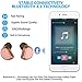 LarKoo Mini Wireless Double Twins in-Ear Earbuds Headphones with Charging Box Noise Mic Cancelling Sweatproof Bluetooth Earphones Headset for iPhone iPad and Other Smartphones HV-316T (Pink)