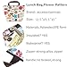 JASSINS Waterproof Picnic Insulated Fashion Lunch Cooler Tote Bag Travel Zipper Organizer Box,A70-Flower