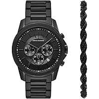 Amazon.com: Armani Exchange A｜X Men's Chronograph Black and Blue
