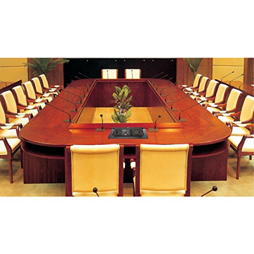Conference Table Connectivity Power & Data Box HDMI VGA RJ45 USB 3.5MM Audio Power Hidden Multimedia Desktop Socket