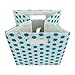 DII Hard Sided Collapsible Fabric Storage Container for Nursery, Offices, & Home Organization, (11x11x11) - Honeycomb Teal