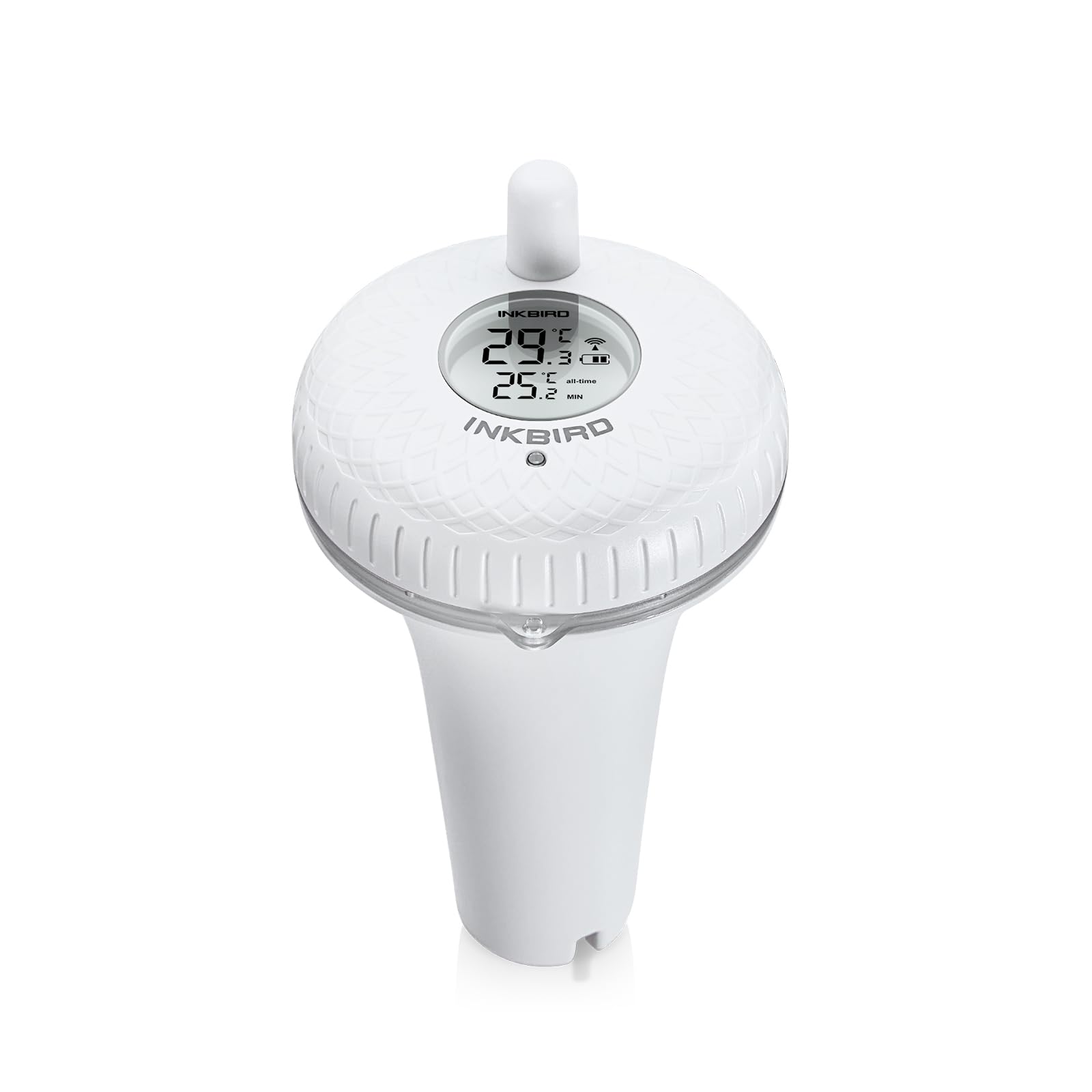 INKBIRD Floating Water Temperature Thermometer, IBS-P01 Swimming Pool Thermometer, Outdoor Pool Thermometer for Whirlpool Spas Hot Tub Bath (Also IBS-P01R Wireless Transmitter）