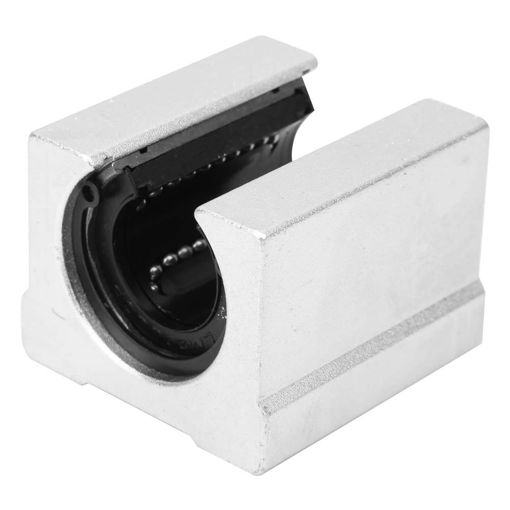 2PCS SBR20UU Linear Bearing Slide Block Open Aluminum Alloy Linear Motion Block for Smooth Precision Movement