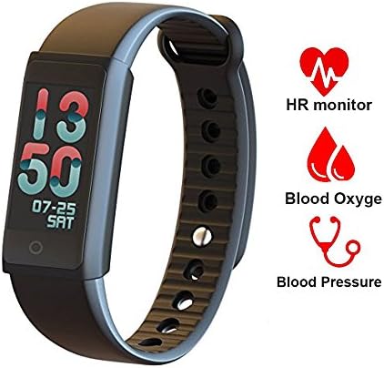 Fitness Tracker, Smart Watch with Color Screen, Activity Tracker With Heart Rate and Sleep Monitor,Calories track,Waterproof Smart Bracelet Pedometer for Android and IOS Cootrue (Black)