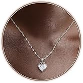 Fydesta 14K Gold Plated | 14K Platinum Plated Necklace for Women Pendant Necklace with Sparkling Cubic Zirconia Fashion Jewelry