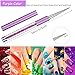 Bememo 5 Pieces Nail Brushes for Nail Art, UV Gel Painting Nail Design Brush Nail Art Pens, Nail Art Liner Brushes Nail Dotting Painting Drawing Pen Set 5/7/9/11/20 mm