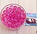 50 Bags Magic Water Gel Crystal Soil Beads Growing Jelly Ball Decoration Vase Filler - Transparent Reuseable Water Beads Gel (Hot pink)