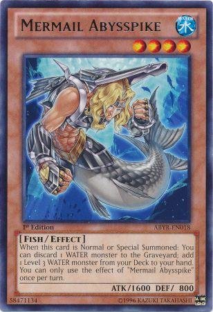 Yu-Gi-Oh! - Mermail Abysspike (ABYR-EN018) - Abyss Rising - 1st Edition - Rare