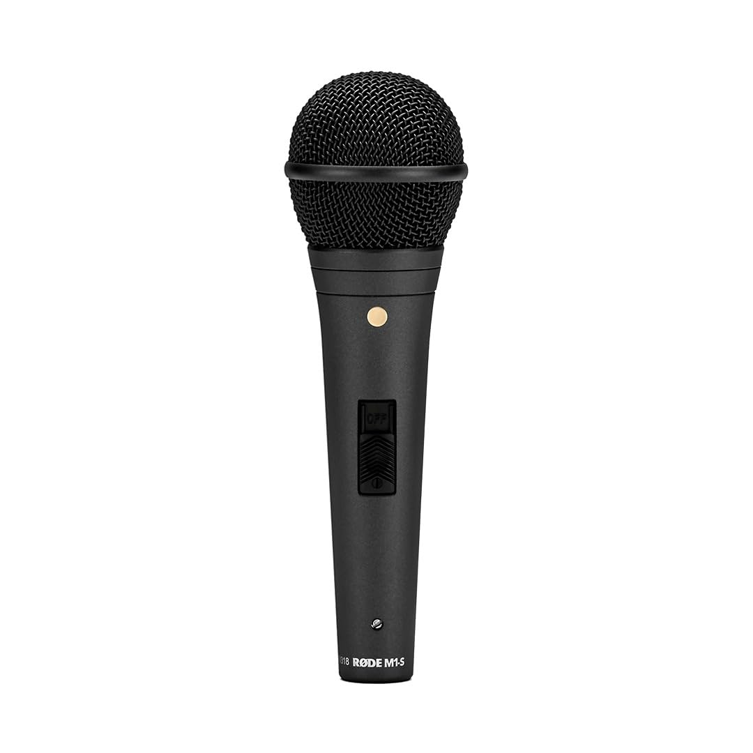 RØDE M1-S Live Performance Cardioid Dynamic Microphone with Lockable Switch for Live Vocals and Music Production