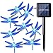 Qedertek Dragonfly 30 LED Solar String Lights, 20ft, Blue