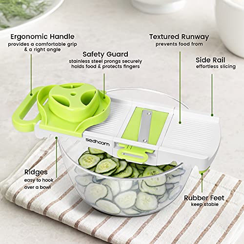 Mandoline Slicer for Kitchen Mandolin Slicing Tool Sedhoom 6 in 1