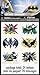 Batman Birthday Party Supplies Favor Pack With Kids Masks, Treat Bags, Bracelets & Tattoos for 8 Guests