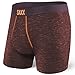 Saxx Underwear Men's Ultra Boxer Fly Berry Glitch Heather Medium