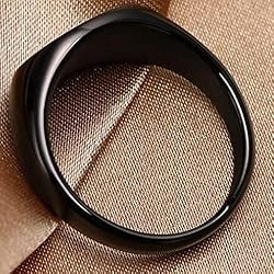 Stainless Steel Classical Simple Plain Oval Shape