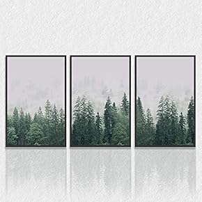 signwin 3 Piece Framed Canvas Wall Art Pine...