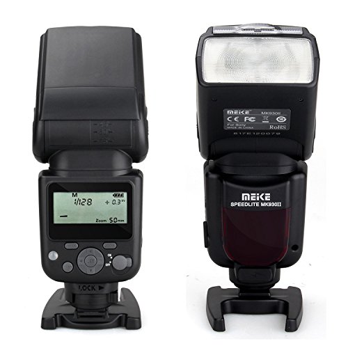 Meike MK-930 II LCD GN58 Manual Flash Speedlite for Sony MI Hotshoe Camera A7 A7R A7S A7 II A7R II A7S II A6300 A6000 (No TTL, just Manual) - Thumbnail 2