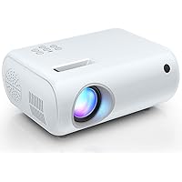 Mini Projector, CLOKOWE 2023 Upgraded Portable Projector with 9000 Lux and Full HD 1080P, Movie Projector Compatible with iOS