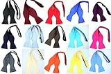Mens Solid Color Microfiber Self Bow Tie