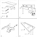 WELLAND Chicago Floating Wall Shelves, 36 Inches, White