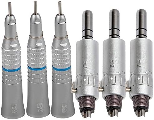 3X AIR MOTOR 4 HOLES&amp; 3X Straight Turbine NSK Type for Dental