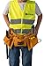 Active Kyds Real Leather Kids Tool Belt/Child's Tool Pouch for Costumes Dress Up Role Play (Brown)