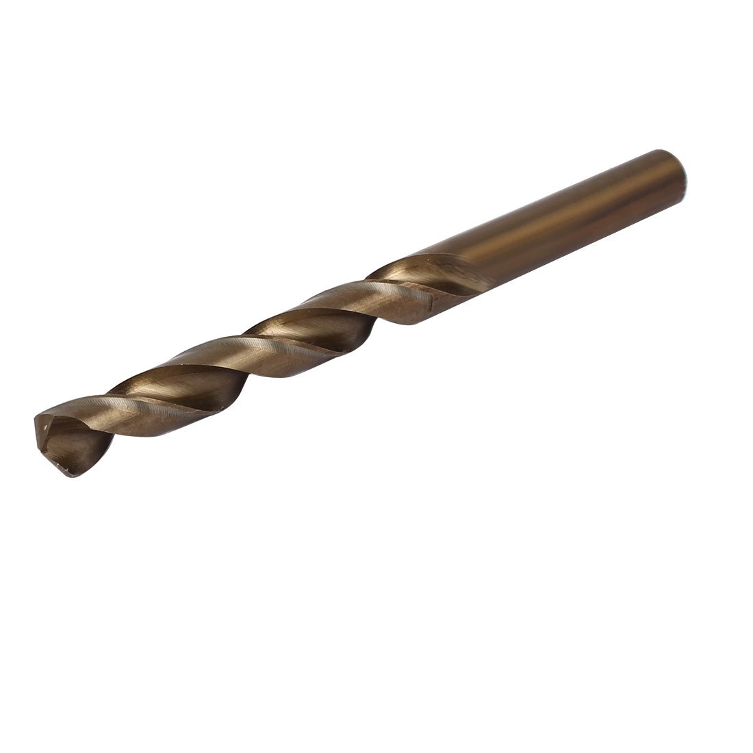 Sourcingmap 10.5mm Dia 132mm Length M35 HSS Cobalt Round Shank 2-Flute Twist Drill Bit