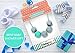 Baby Teething Necklace for Mom- 100% Safe Fashion Beads + Gift Box (Blue Turquoise)