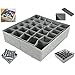 TOP-MAX Underwear Wardrobe Closet Drawer Organizer Bedroom Storage Organizer Box Divider Containers 30 Slots Compartments Adjustable Under Bed Cloth Organizer Unit for Socks Ties Hanky Belt Bra