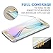 Galaxy S6 Edge Screen Protector Glass, (2-Pack) JACNITAD Galaxy S6 Edge Tempered Glass Screen Protector Full Coverage Protection High Definition 3D Curved Film for Samsung Galaxy S6 Edge (Gold)