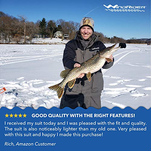 WindRider Ice Fishing Suit Insulated Bibs and Jacket Flotation