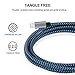 Eashion Lightning Cable 3Pack 3FT 8Pin iPhone Charger, Premium Nylon Braided USB Charging Cord Compatible with iPhone 7 7 Plus 6 6s 6 plus 6s plus 5 5s 5c se ,iPad, iPod & More (Black & Blue)