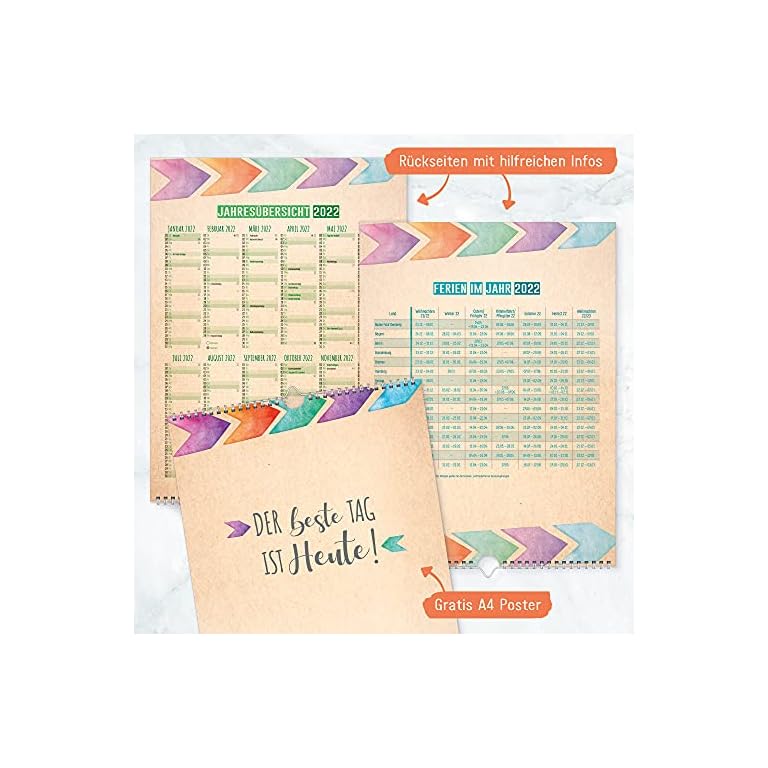 A4+ Bastelkalender 2022 [Kunterbunt] von Trendstuff by