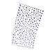 DECORA 325pcs Purple Rhinestone Stickers Self-Adhesive Gemstone Embellishment Stickers for Nail Art Makeup Scrapbooking and Crafts